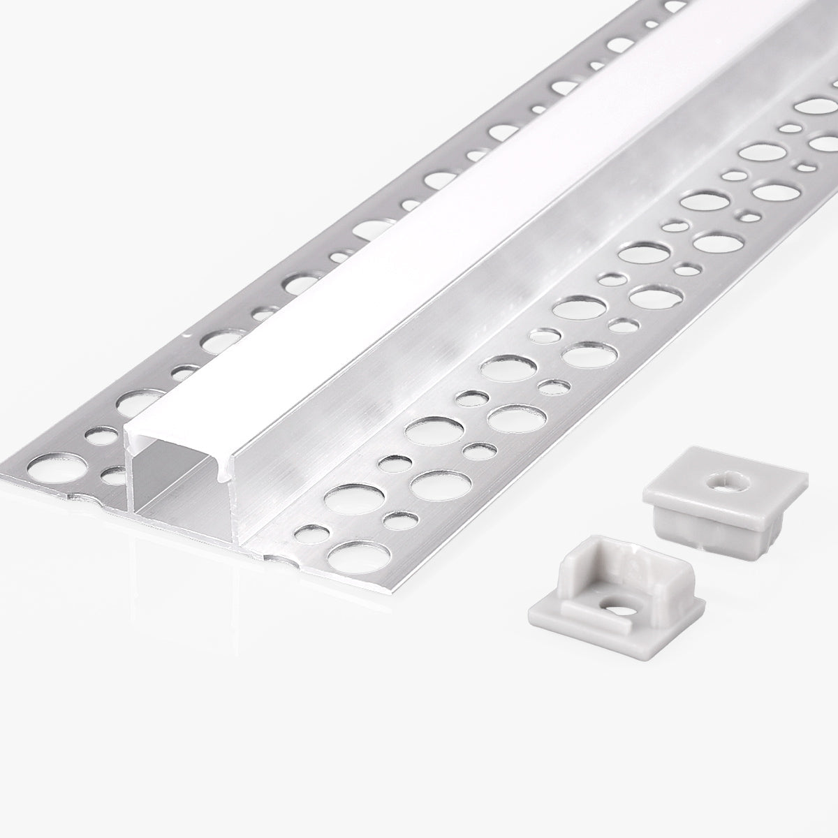 Perfil tira LED integración / trimless - 11,6x15mm - Con difusor - 2 metros