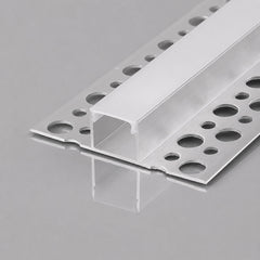 Perfil tira LED integración / trimless - 11,6x15mm - Con difusor - 2 metros