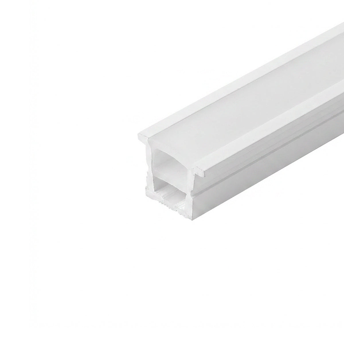 Funda de silicona flexible blanca - Tira LED a neón - 10x10 mm - Empotrable