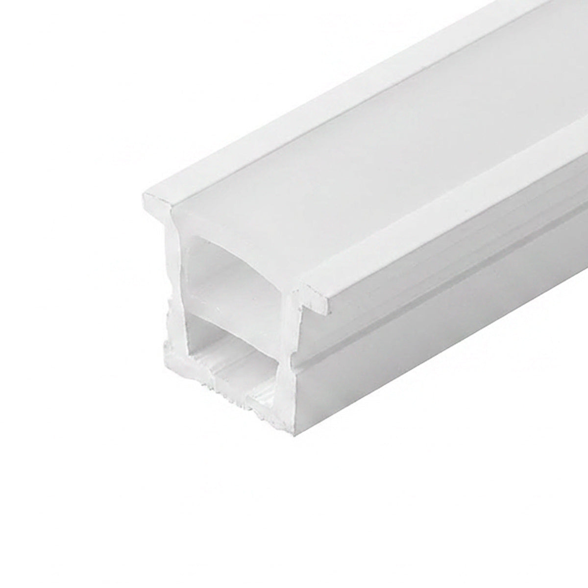 Funda de silicona flexible blanca - Tira LED a neón - 16x16 mm - Empotrable