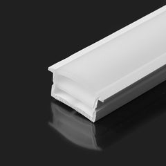 Funda de silicona flexible blanca - Tira LED a neón - 10x20 mm - Empotrable