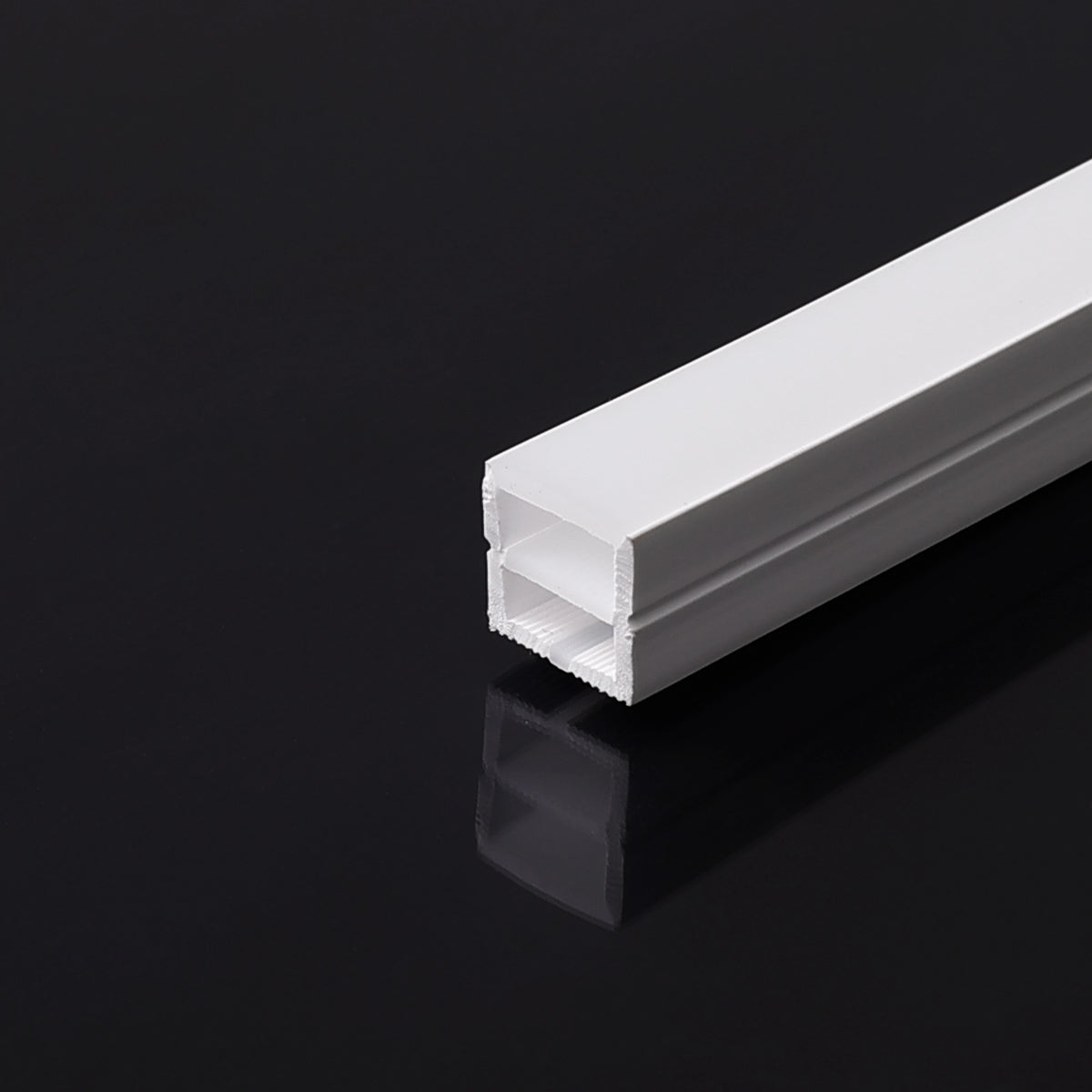 Funda de silicona flexible blanca - Tira LED a neón - 10x10 mm - Superficie