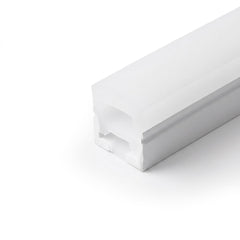 Funda de silicona flexible blanca - Tira LED a neón - 16x16 mm - 3 lados - Superficie