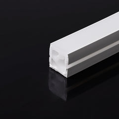 Funda de silicona flexible blanca - Tira LED a neón - 16x16 mm - Curvatura horizontal - Superficie