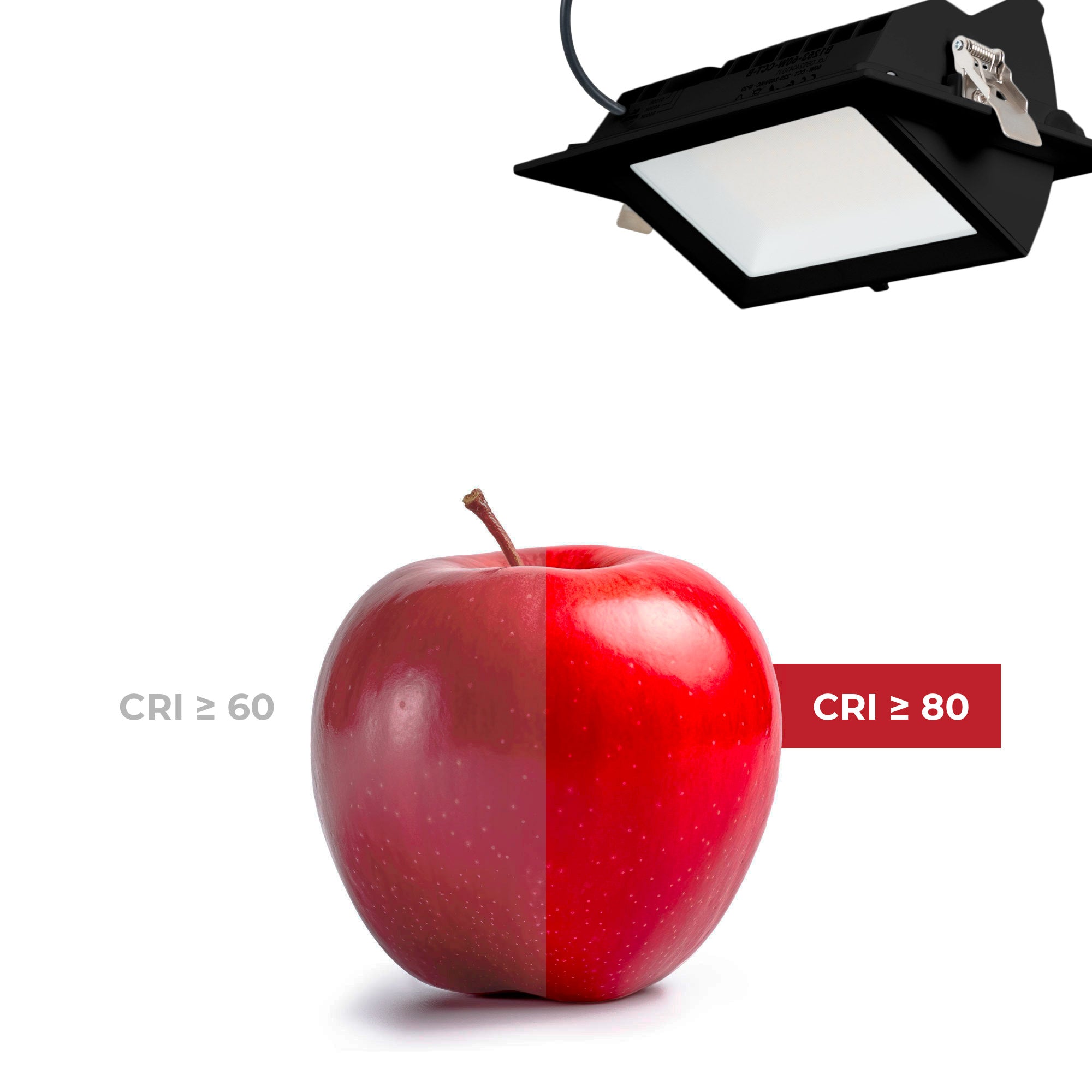 Downlight LED rectangular orientable CCT 38W - Blanco - 120° Driver LIFUD