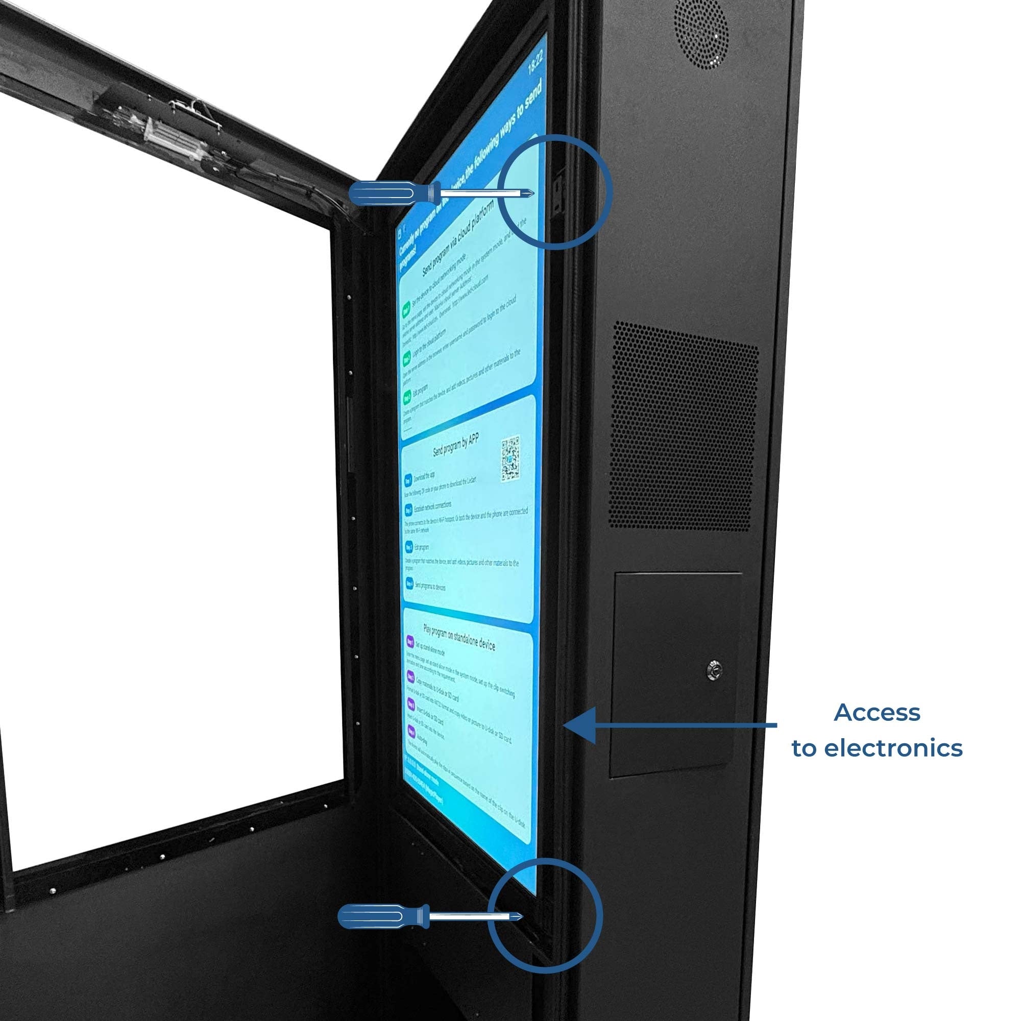 Tótem publicitario exterior pantalla LCD 55"- Doble cara -Táctil - Android