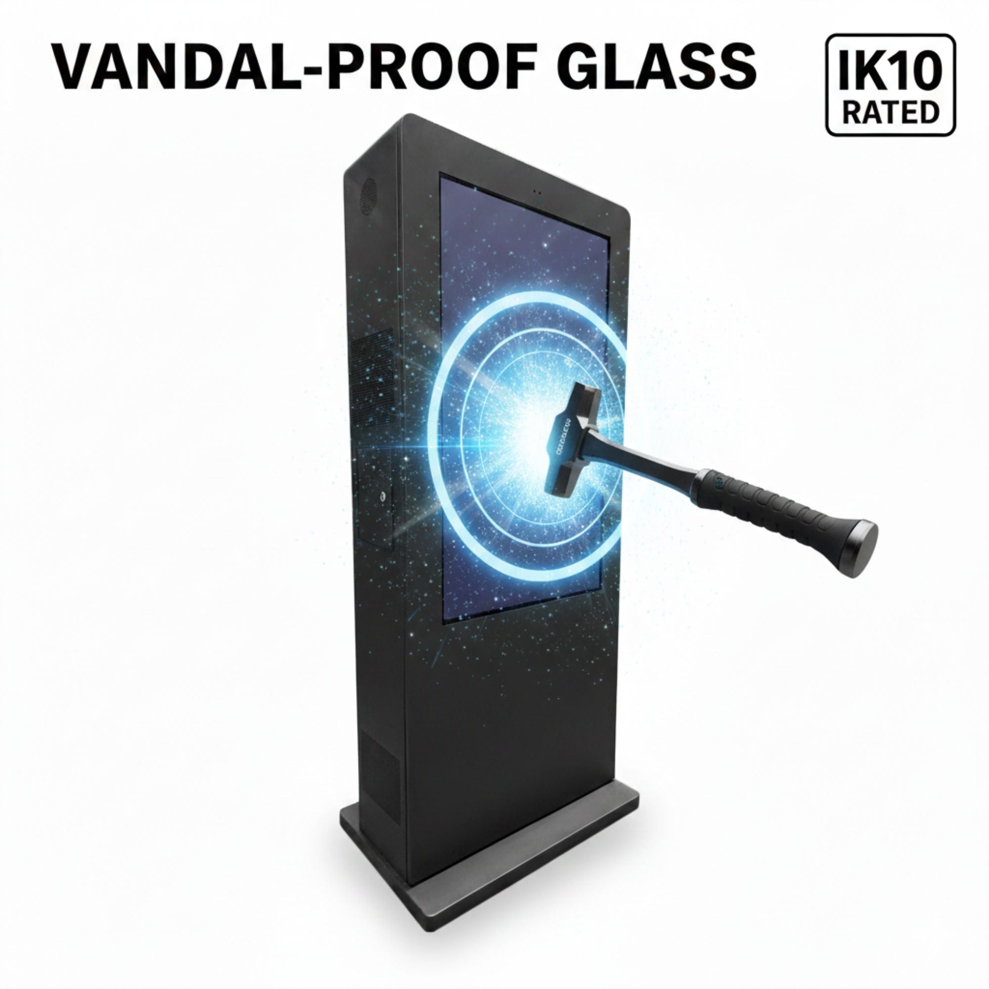 Tótem publicitario exterior pantalla LCD 55"- Doble cara -Táctil - Android
