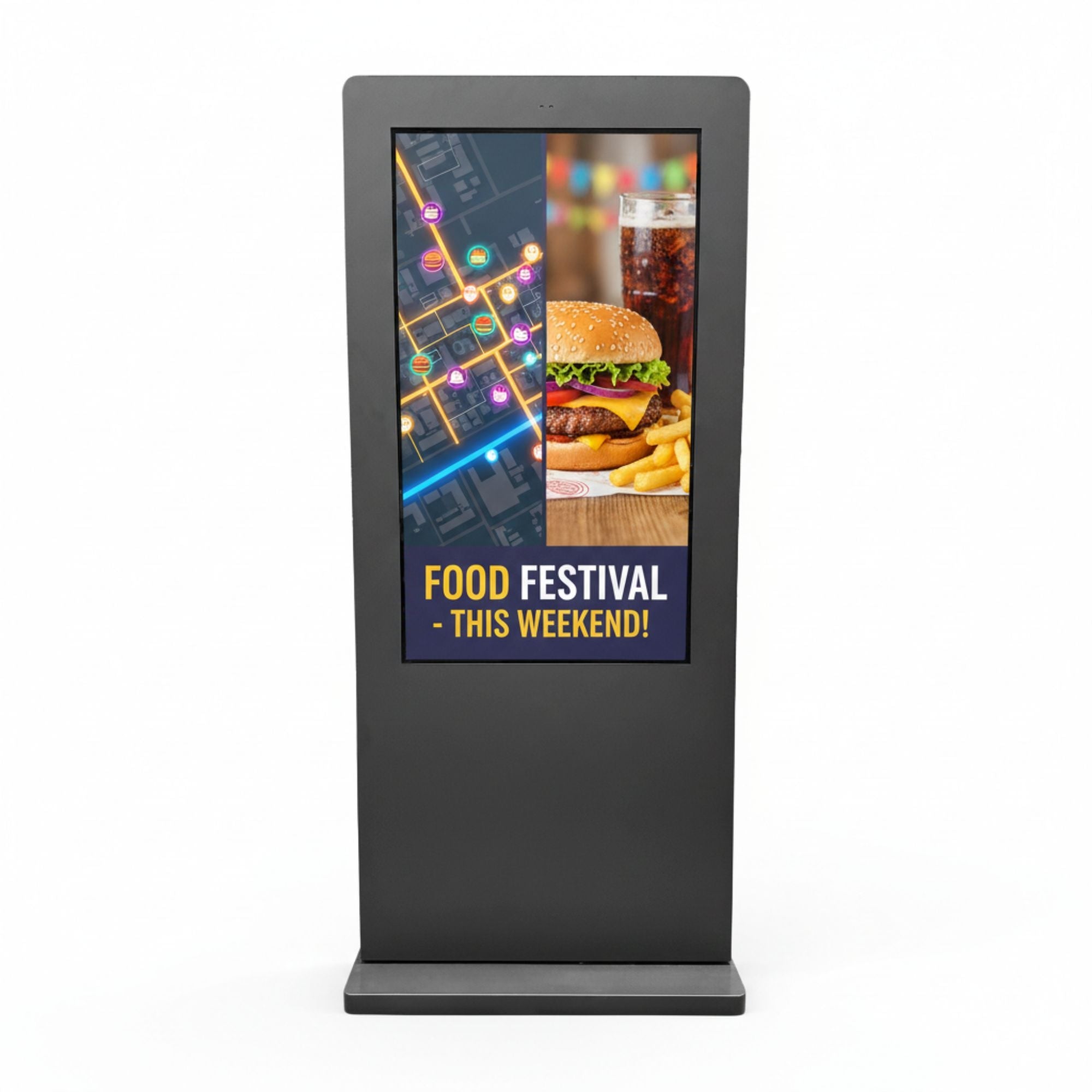 Tótem publicitario exterior pantalla LCD 55"- Doble cara -Táctil - Android