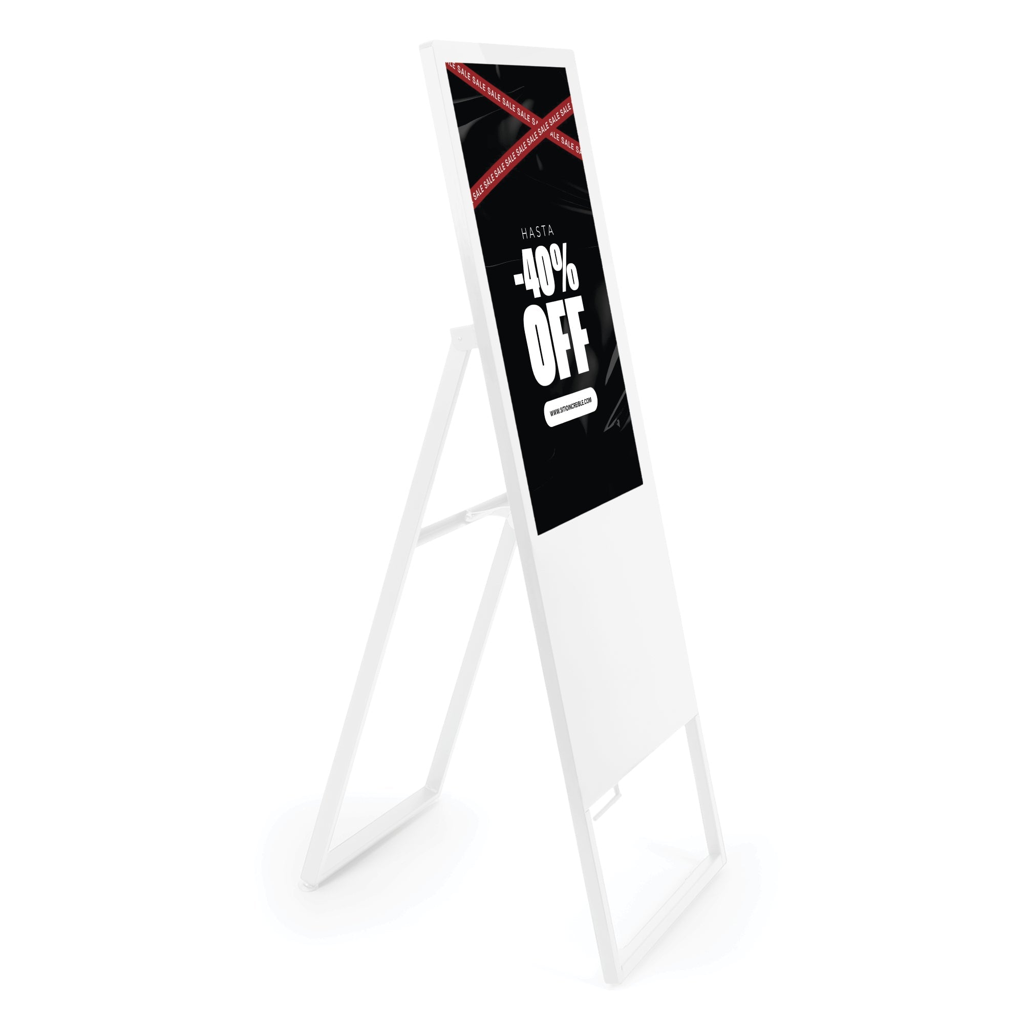 Display publicitario plegable LCD Full HD 43" - Android 13 - Indoor