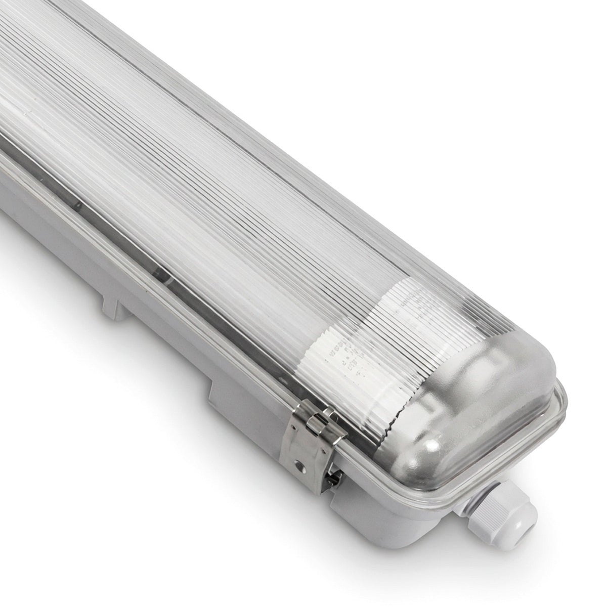 Pantalla estanca ECO CLIMATE - 2 tubos LED T8 - 150cm - Clips plásticos - IP65