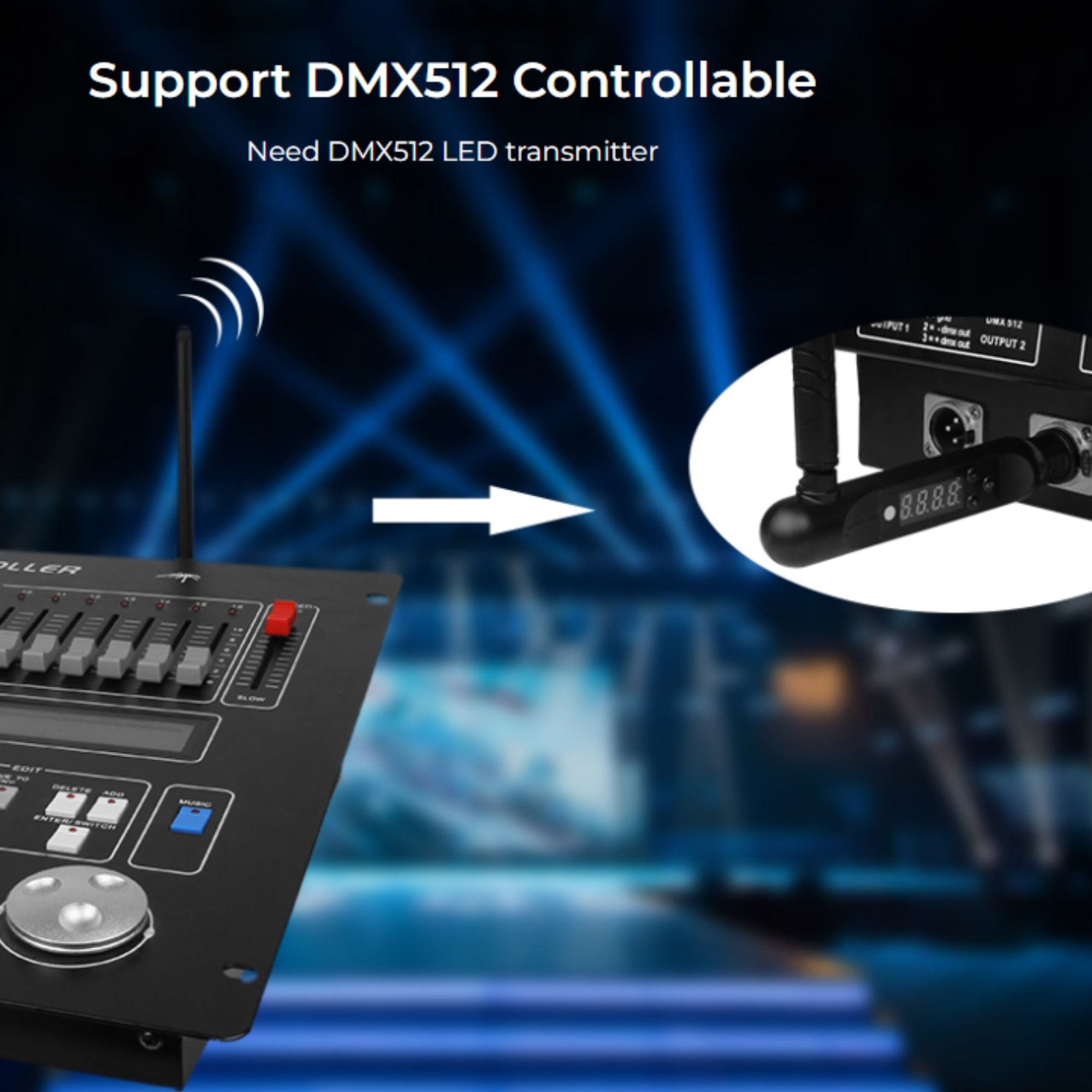 Proyector LED de exterior RGB+CCT - 200W - RF/WiFi - IP65 -Mi-Light