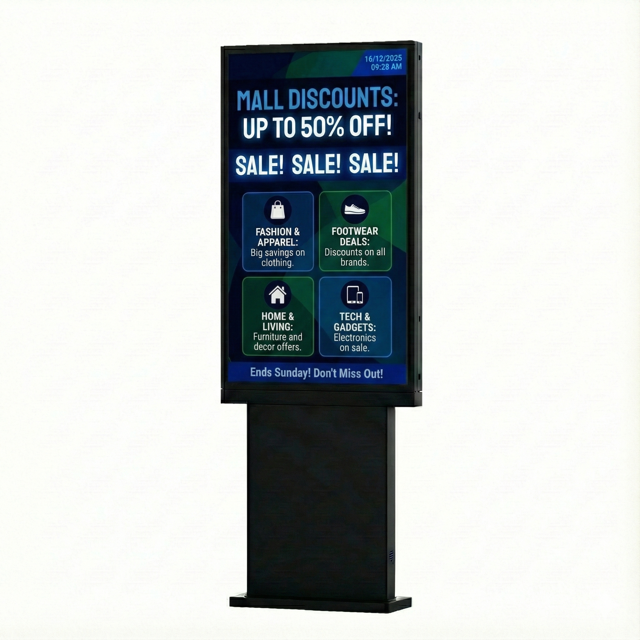 Display Exterior 55" 4K - Cristal Anti-reflejo - Android 13 - 4GB+64GB - Outdoor