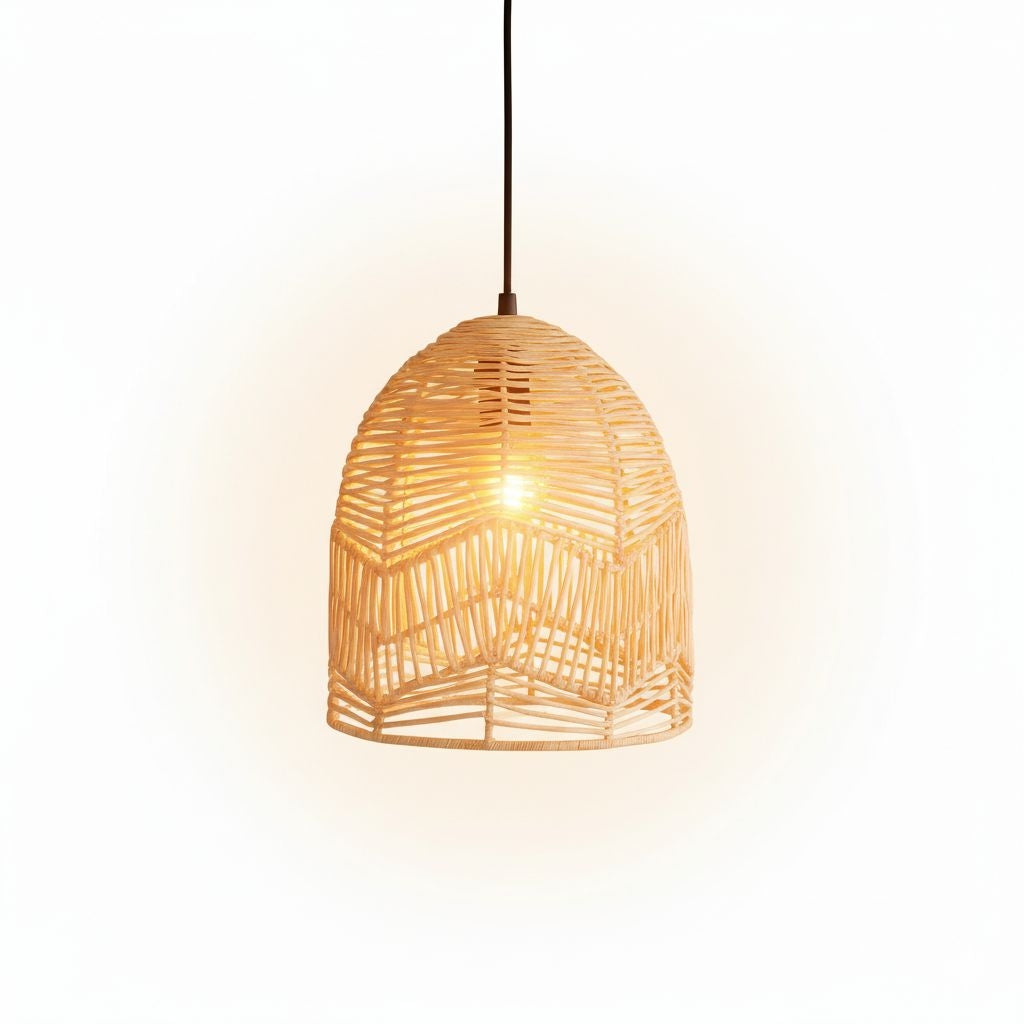 Lámpara colgante de mimbre "NORMA" - Ø35cm - E27