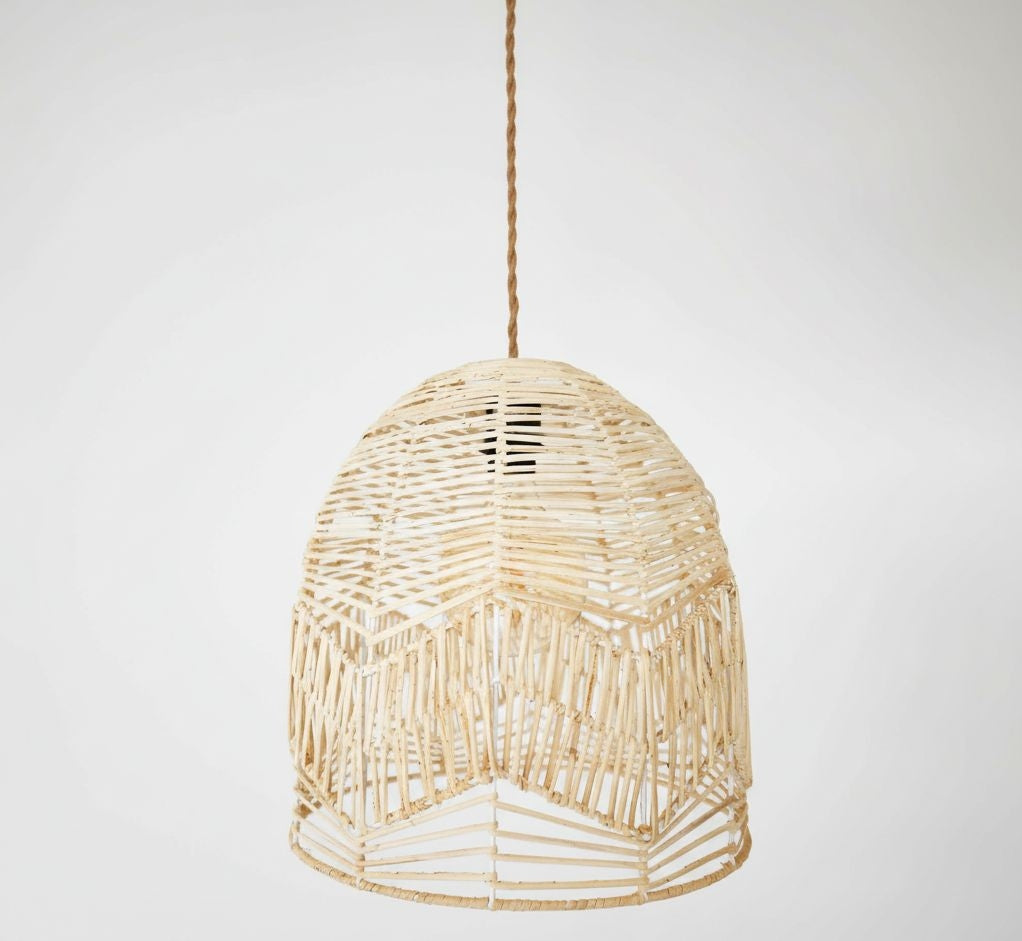 Lámpara colgante de mimbre "NORMA" - Ø45cm - E27