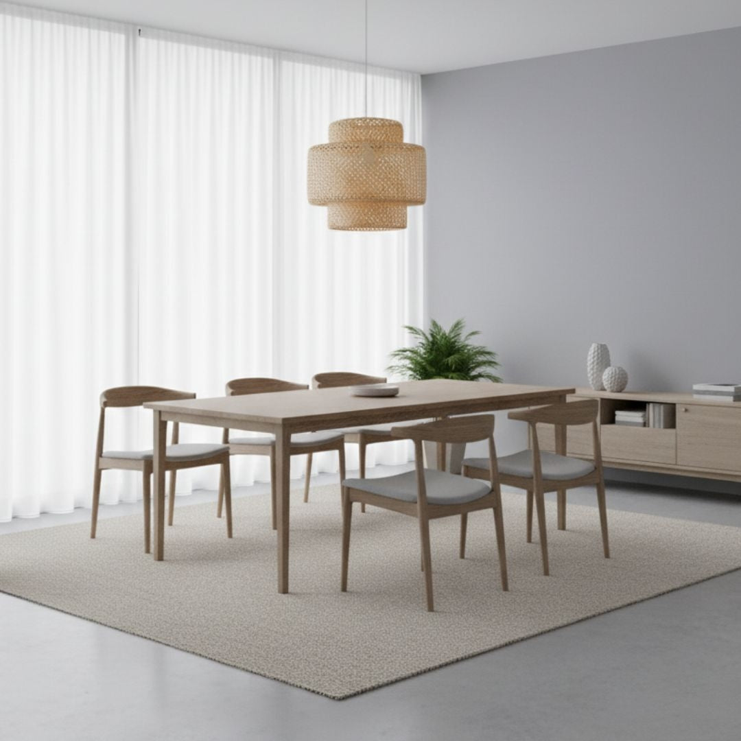 Lámpara colgante de mimbre "JENSEN" - Ø50cm - E27