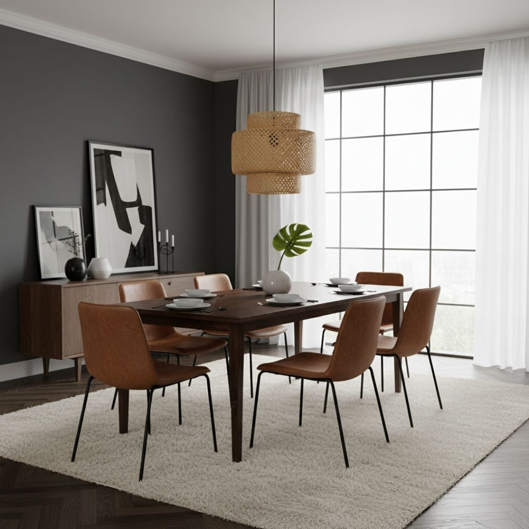 Lámpara colgante de mimbre "JENSEN" - Ø50cm - E27