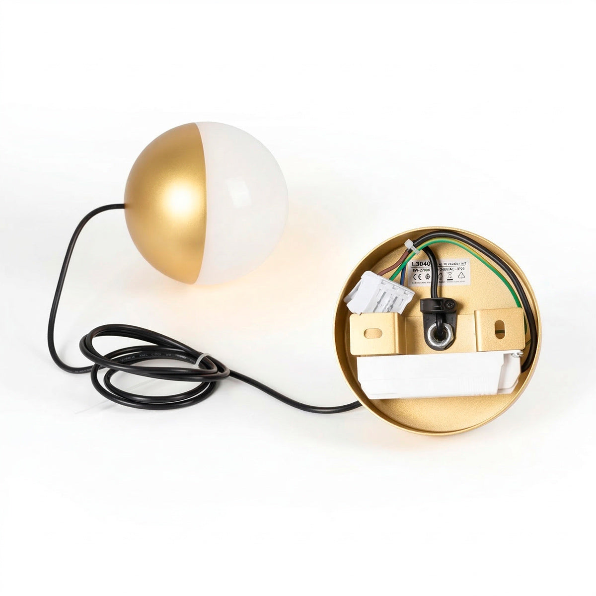 Lámpara colgante LED esférica "ASTRO" - 9W - Luz cálida