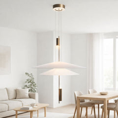 Lámpara colgante de diseño "HERON" - Discos - 15W - 2800K