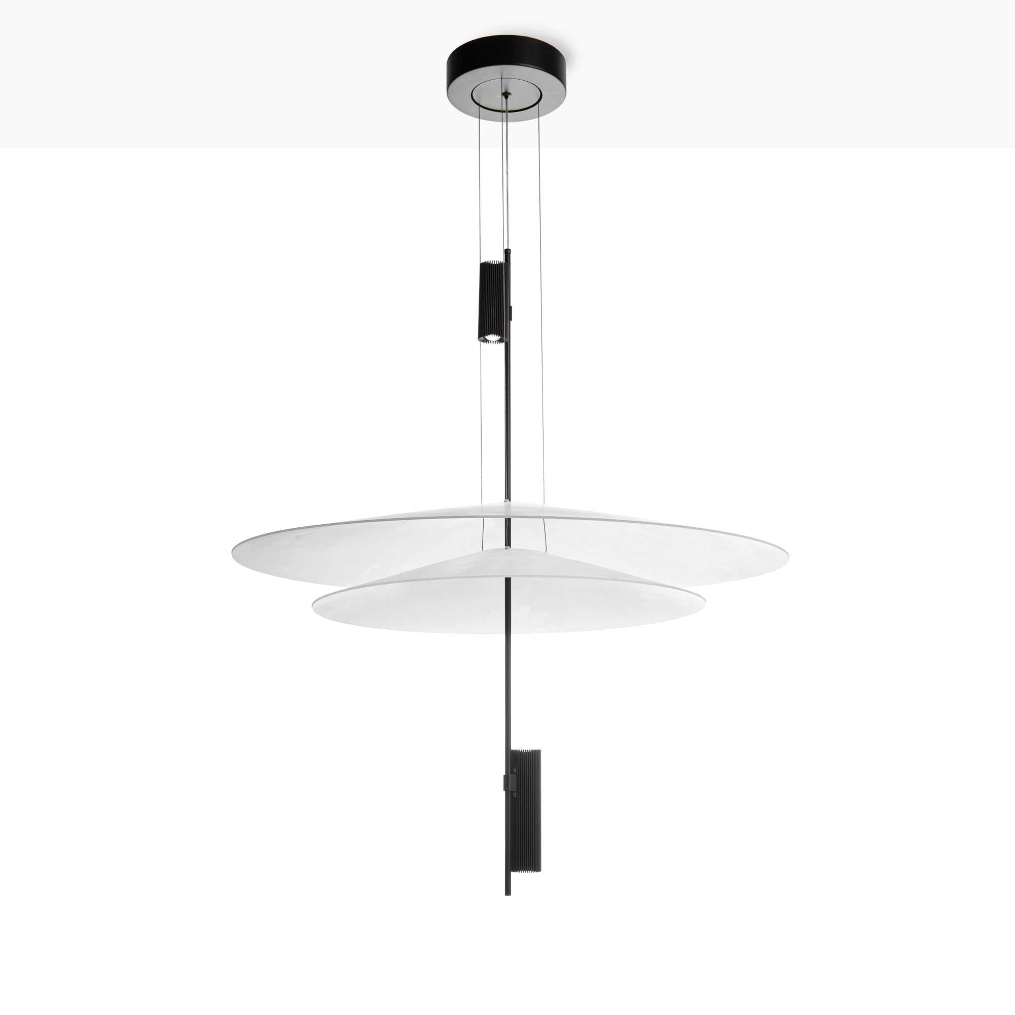 Lámpara colgante de diseño "HERON" - Discos - 15W - 2800K