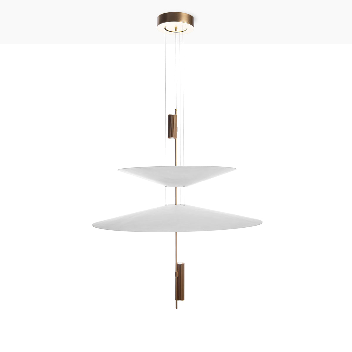 Lámpara colgante de diseño "CRANE" - Discos asimétricos - 15W - 2800K