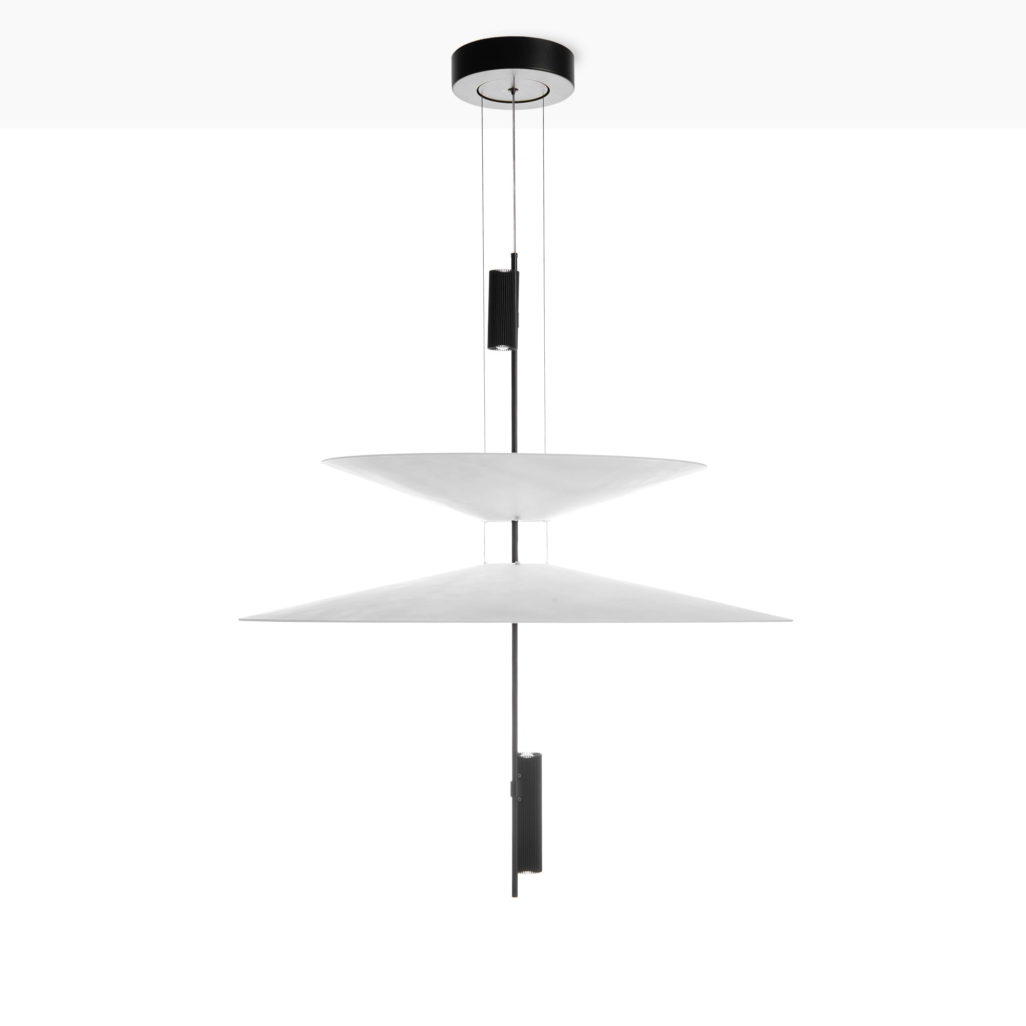 Lámpara colgante de diseño "CRANE" - Discos asimétricos - 15W - 2800K