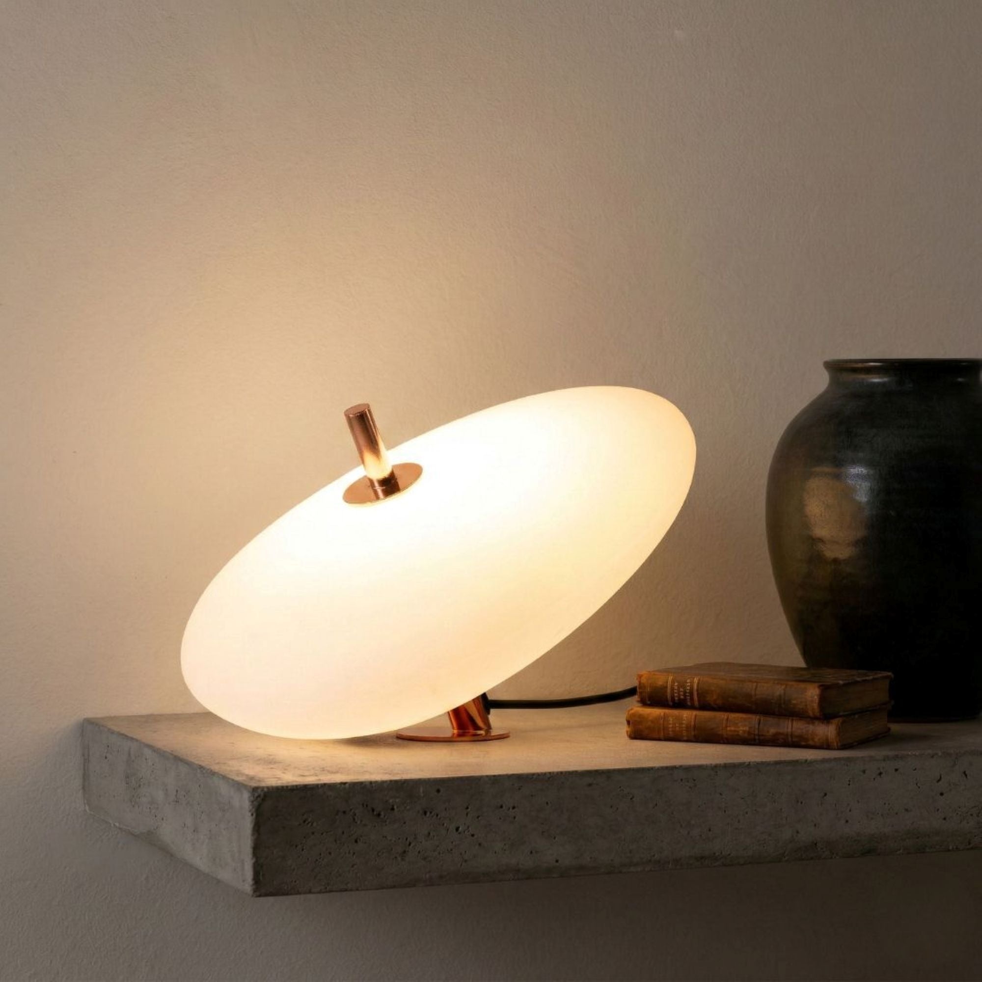 Lampara de mesa de policarbonato "PEBBLES" - Táctil - 6W