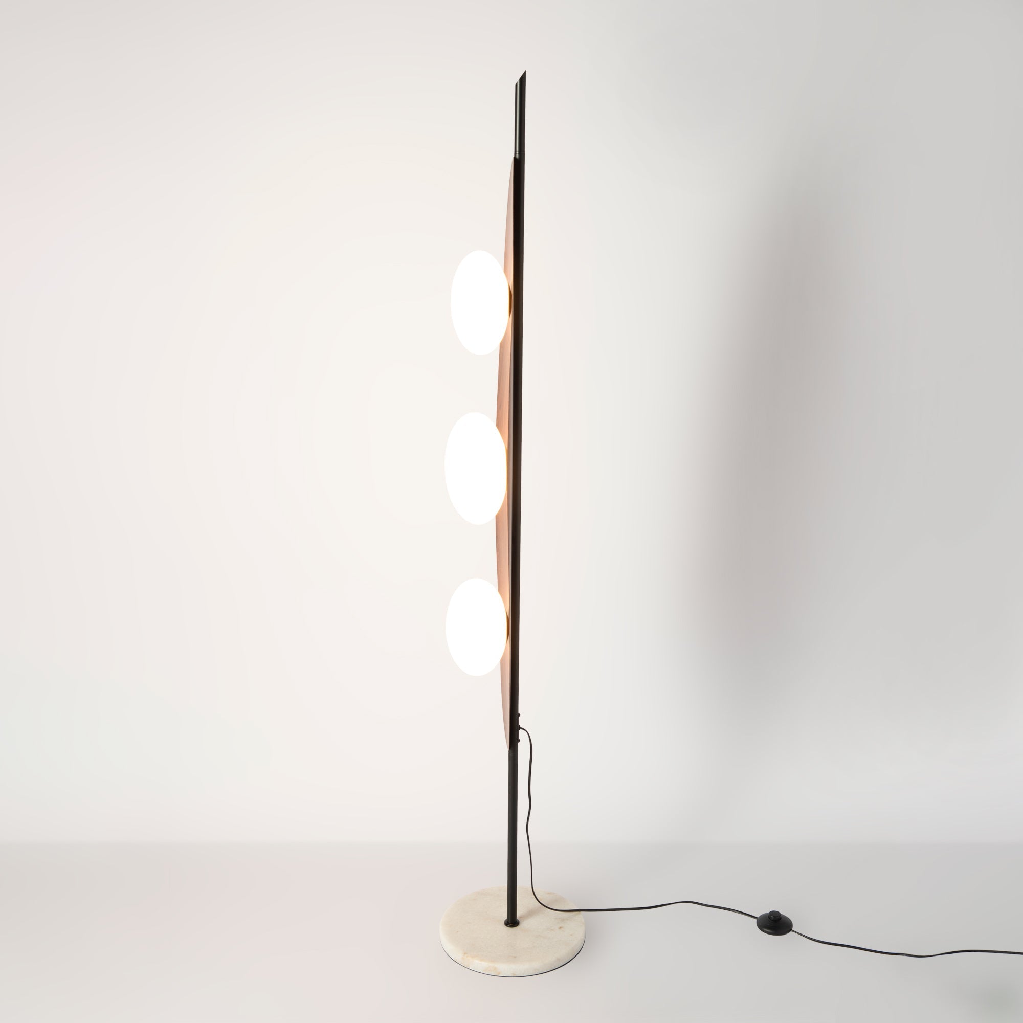 Lámpara de pie "Pacific" - Efecto madera - 3 x G9