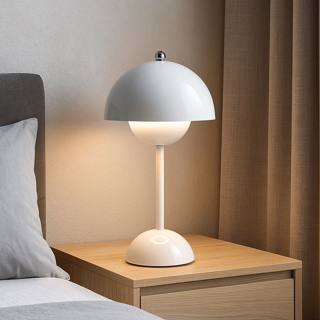 Lámpara de mesa LED CCT portátil - Táctil - Ø160 mm