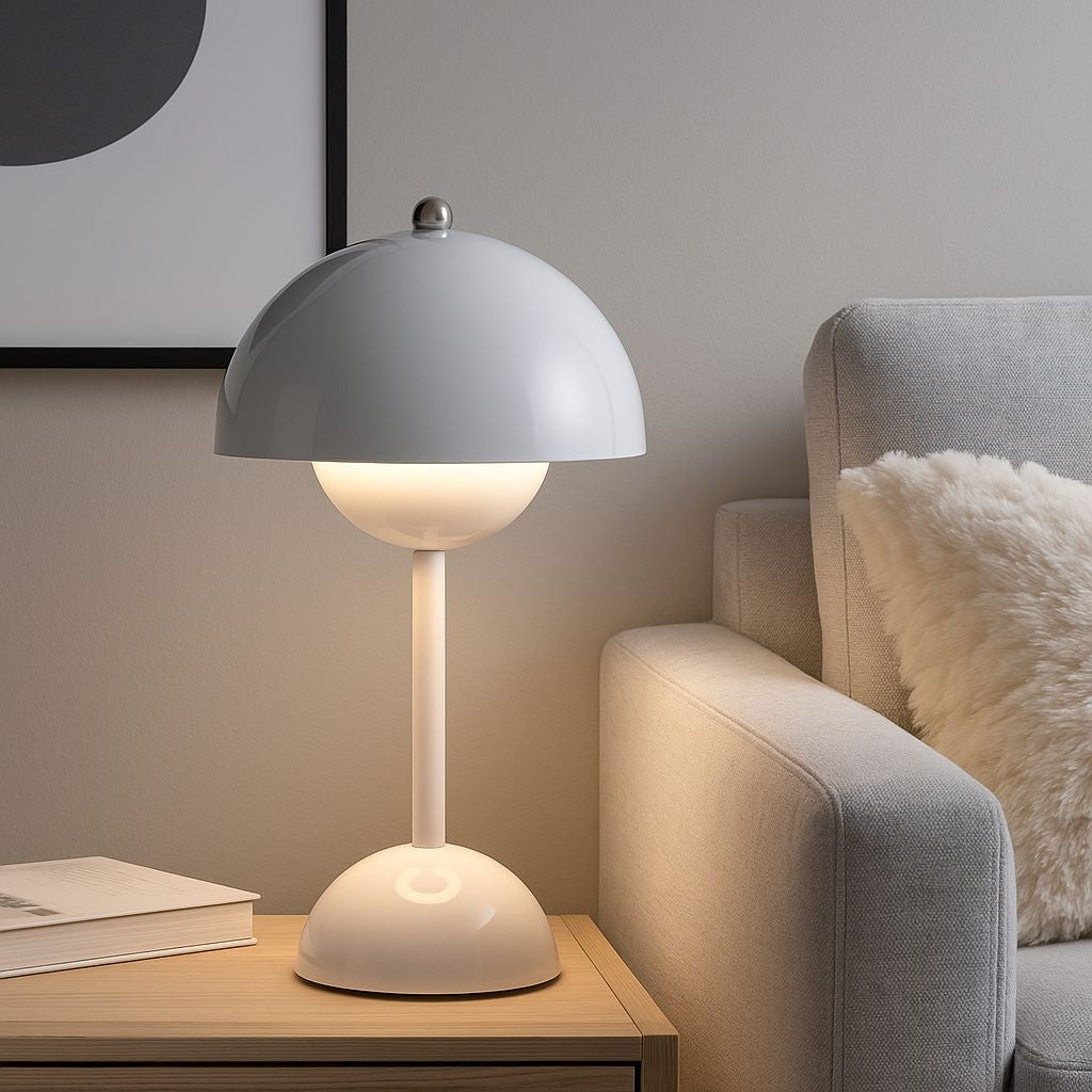 Lámpara de mesa LED CCT portátil - Táctil - Ø160 mm