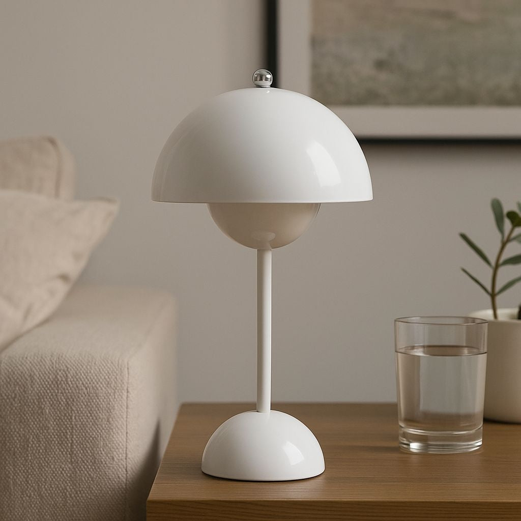 Lámpara de mesa LED CCT portátil - Táctil - Ø160 mm