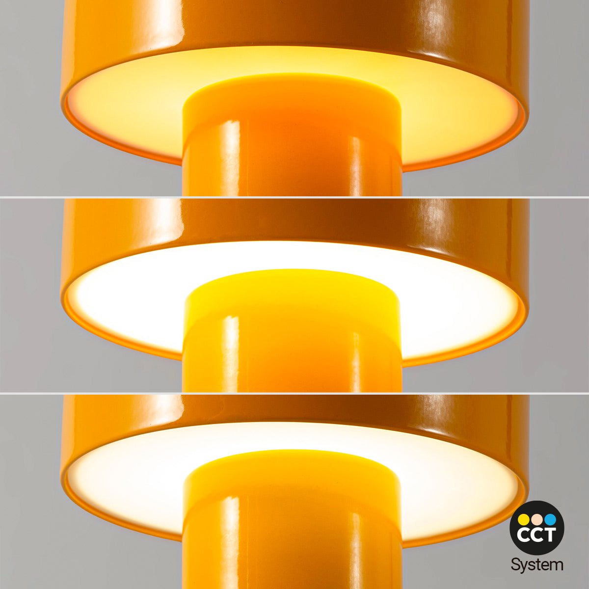 Lámpara de mesa LED CCT portátil - Táctil - Ø125 mm