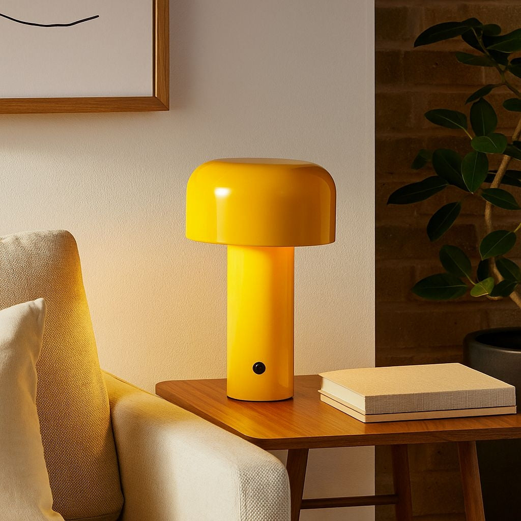 Lámpara de mesa LED CCT portátil - Táctil - Ø125 mm
