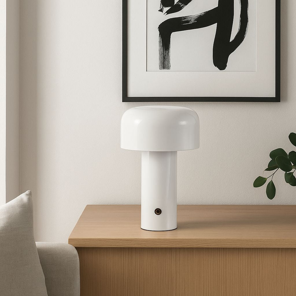 Lámpara de mesa LED CCT portátil - Táctil - Ø125 mm