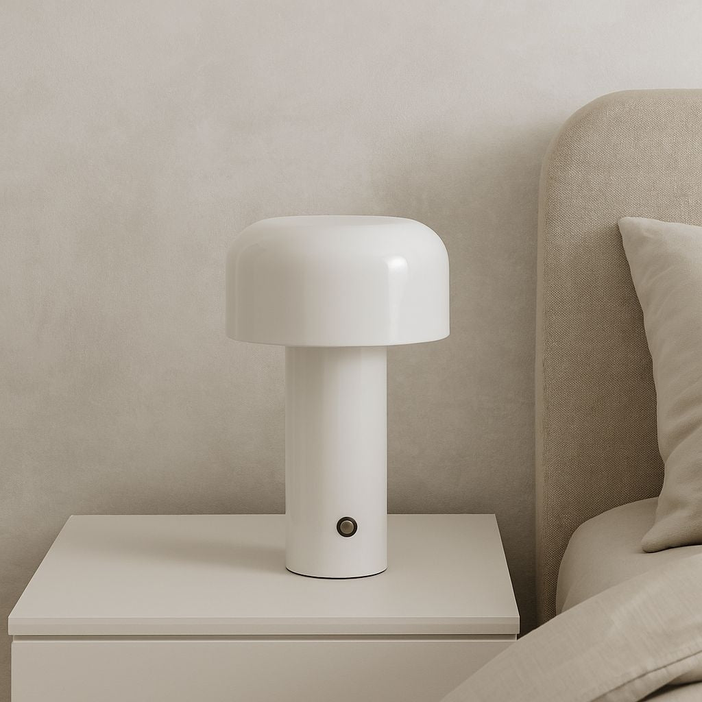 Lámpara de mesa LED CCT portátil - Táctil - Ø125 mm