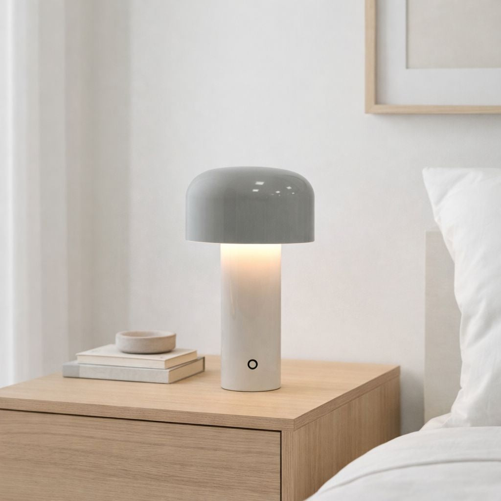 Lámpara de mesa LED CCT portátil - Táctil - Ø125 mm