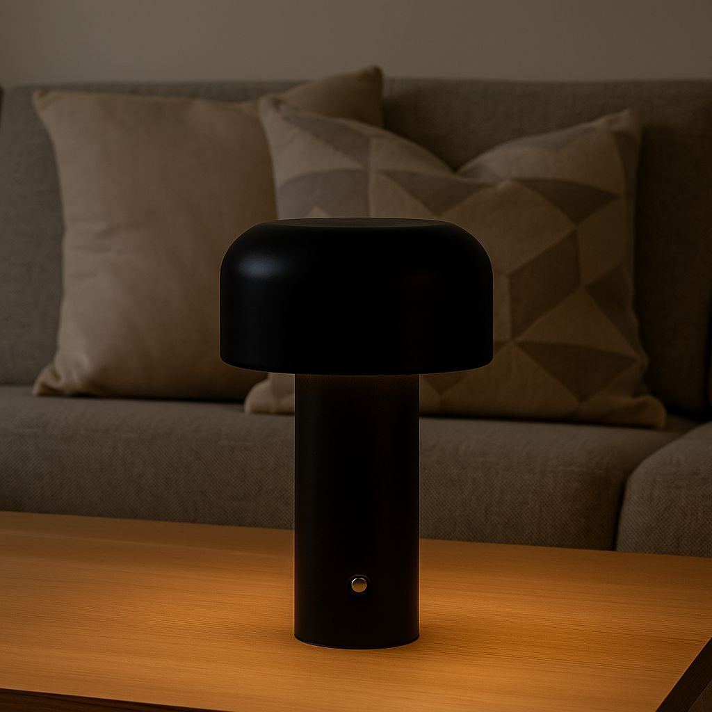 Lámpara de mesa LED CCT portátil - Táctil - Ø125 mm