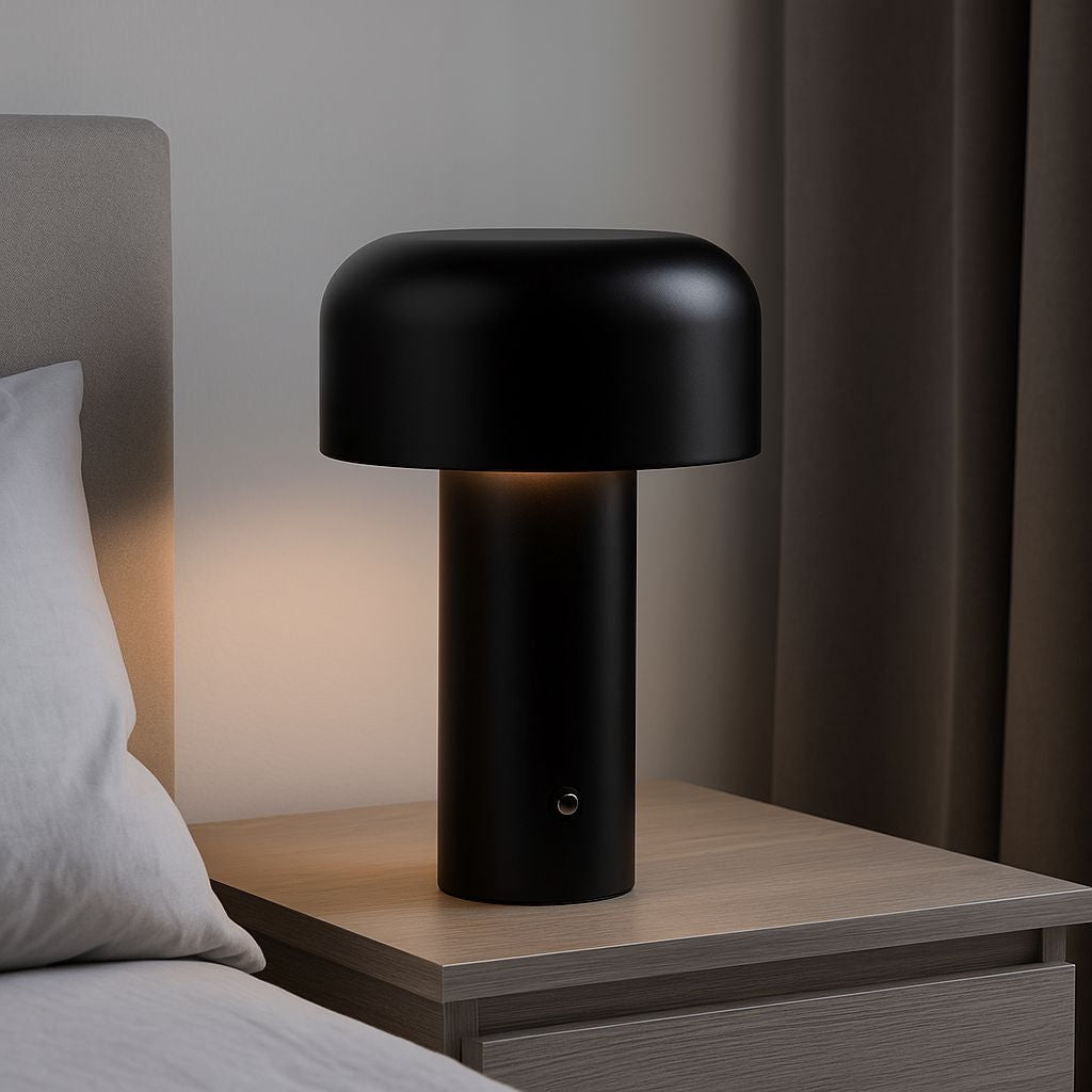 Lámpara de mesa LED CCT portátil - Táctil - Ø125 mm