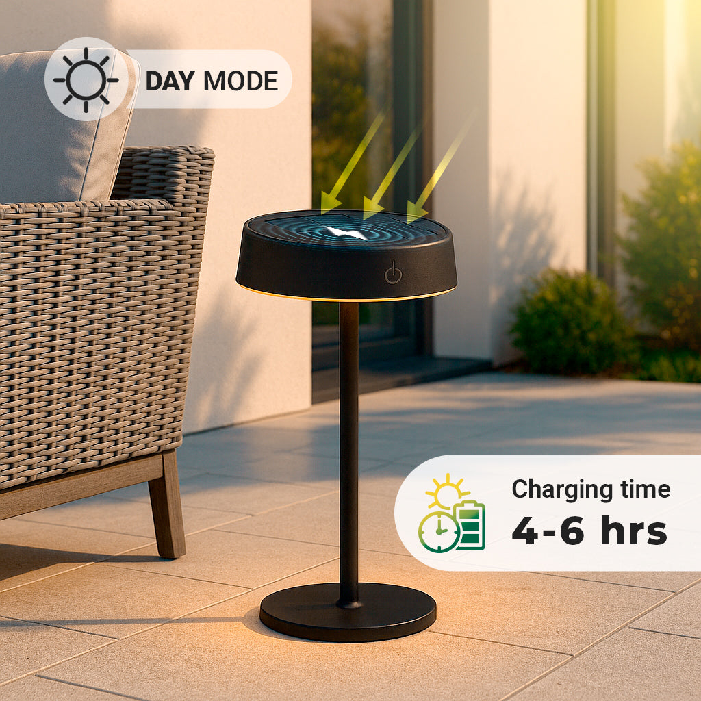 Lámpara de mesa solar LED CCT - Táctil - Recargable - Portátil