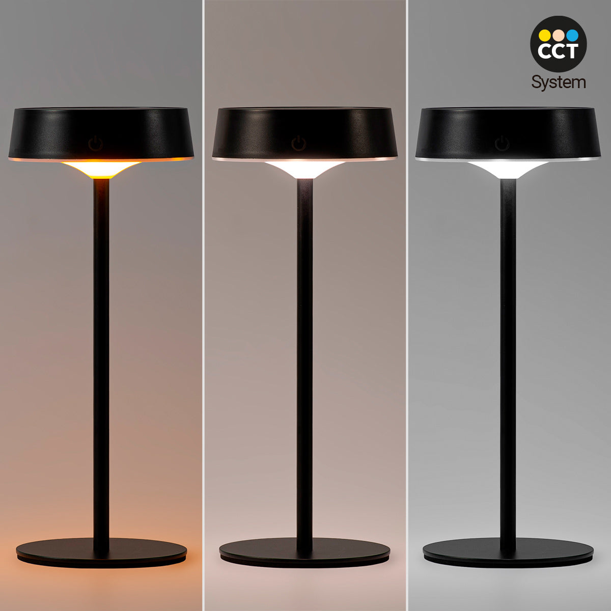 Lámpara de mesa solar LED CCT - Táctil - Recargable - Portátil