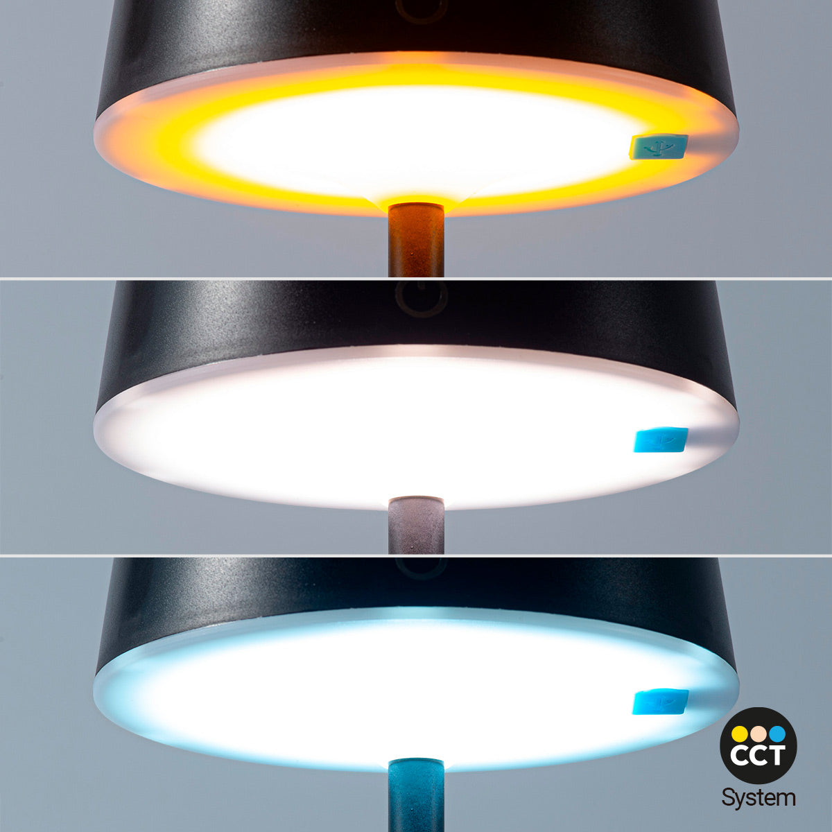 Lámpara de mesa solar LED CCT - Táctil - Recargable - Portátil