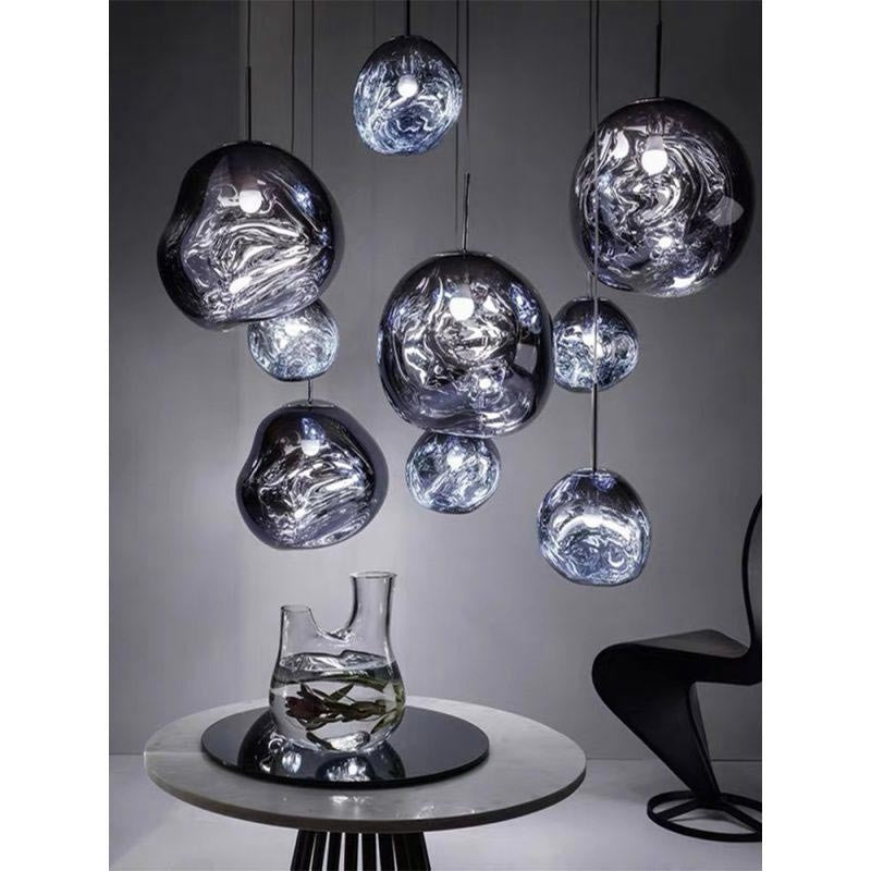 Lámpara colgante cristal de diseño "Abril"  - Ø 28cm