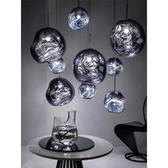 Lámpara colgante cristal de diseño "Abril"  - Ø 28cm