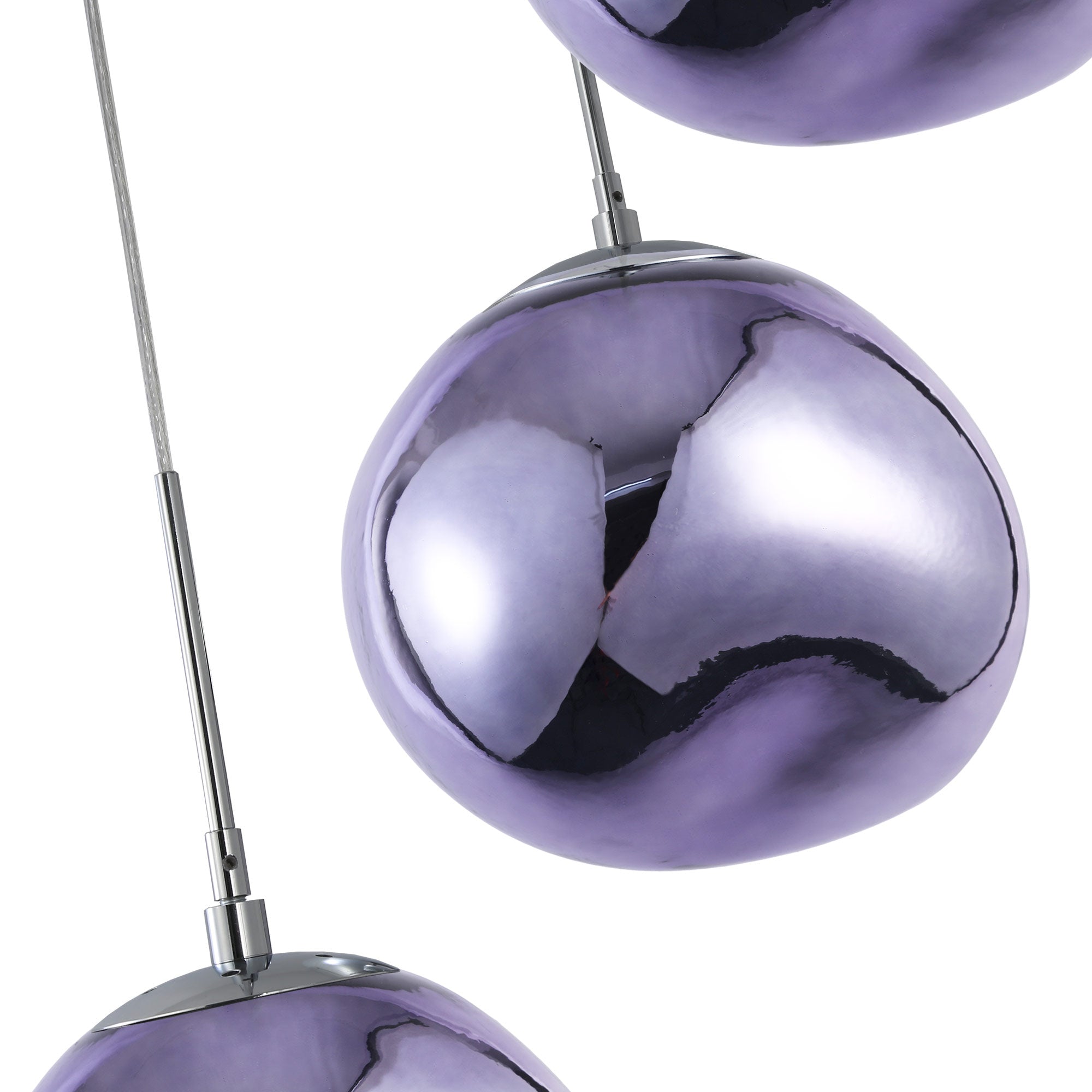 Lámpara colgante cristal triple "KADNIS" - 3 x E27