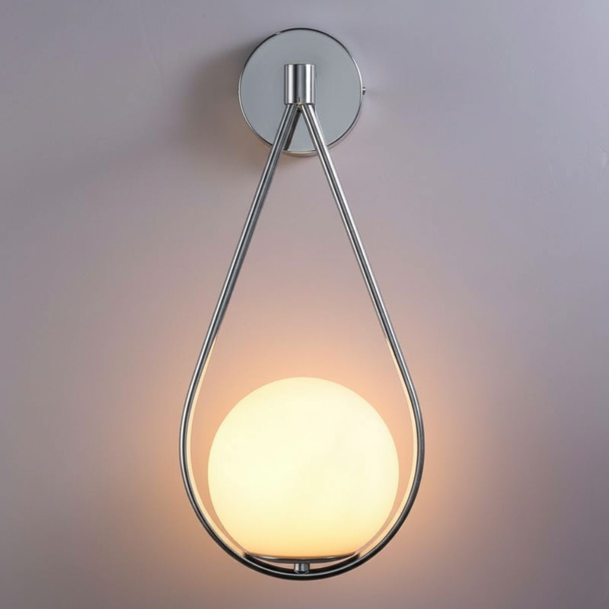 Aplique de pared bola cristal "Clara" - E14