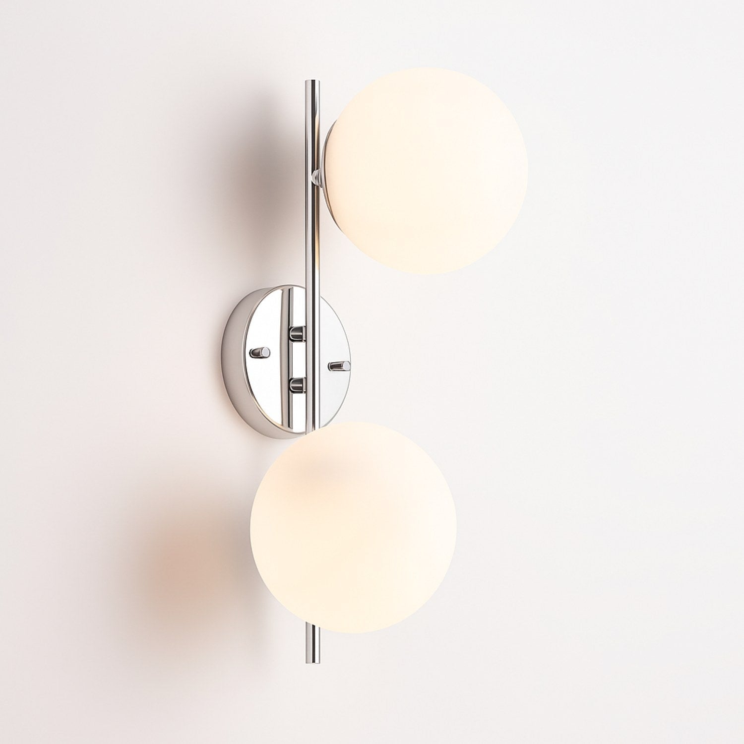 Aplique de pared doble bola cristal "Double"