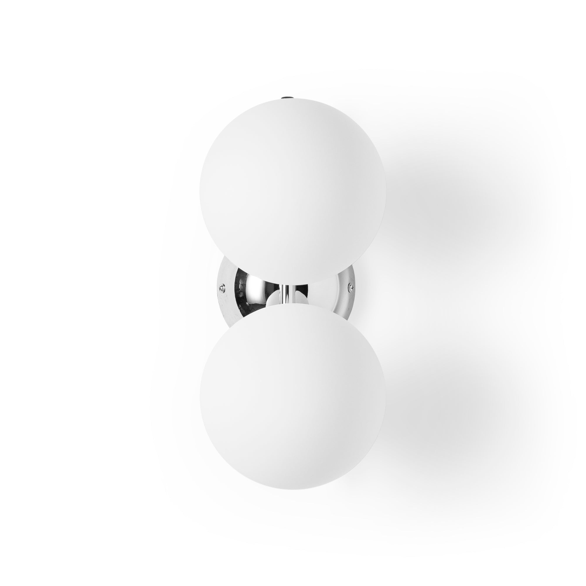 Aplique de pared doble bola cristal "VIC 150" - E27 - Ø 15cm
