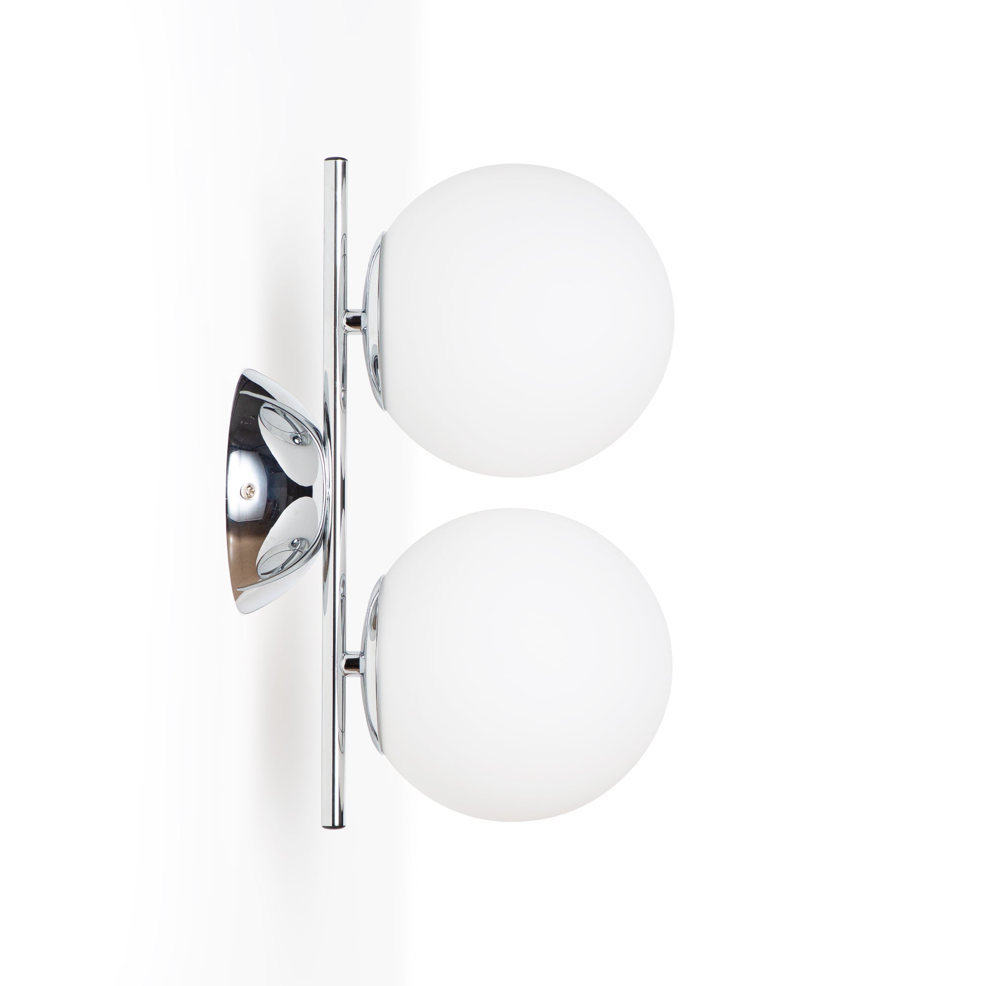 Aplique de pared doble bola cristal "VIC 150" - E27 - Ø 15cm