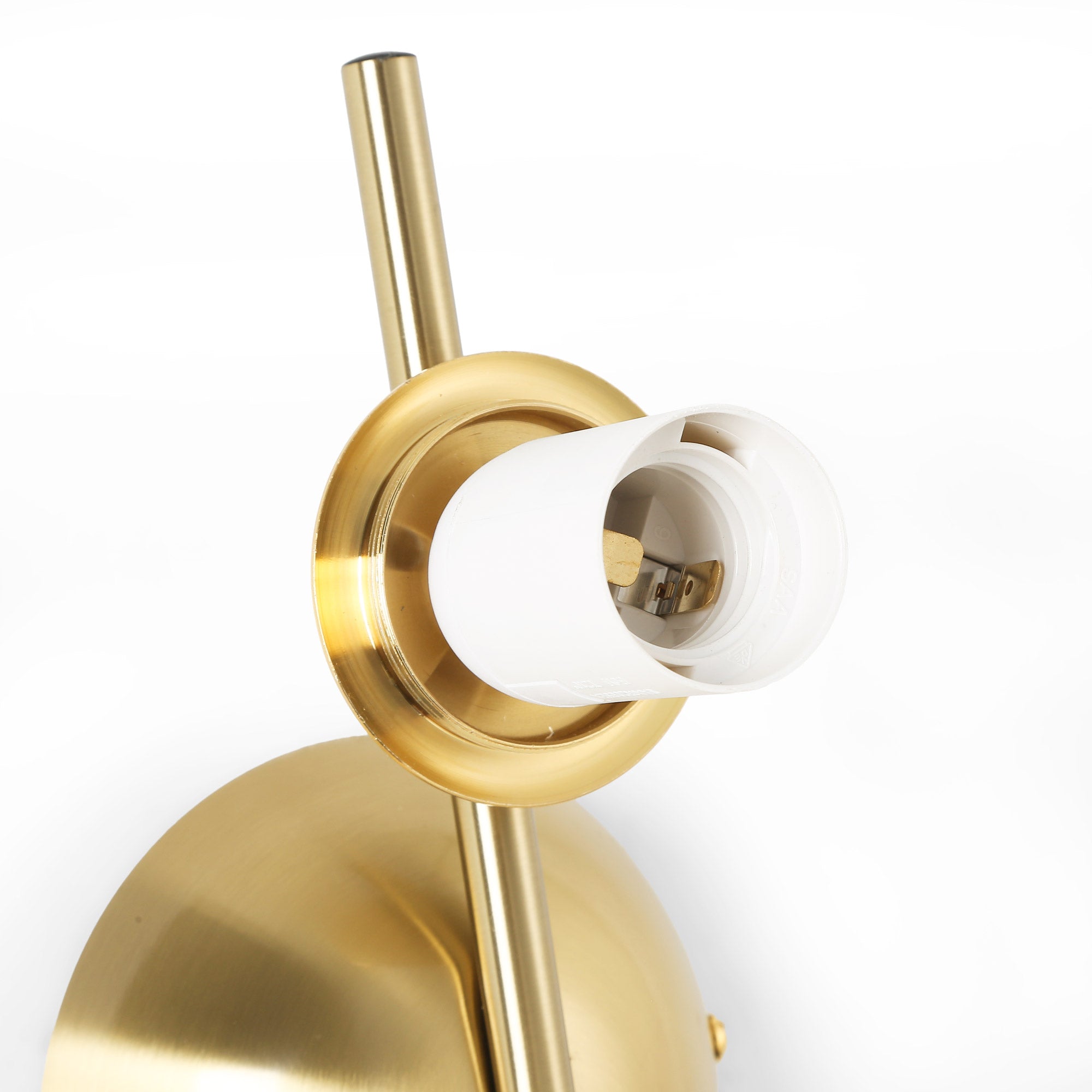 Aplique de pared doble bola cristal "VIC 150" - E27 - Ø 15cm