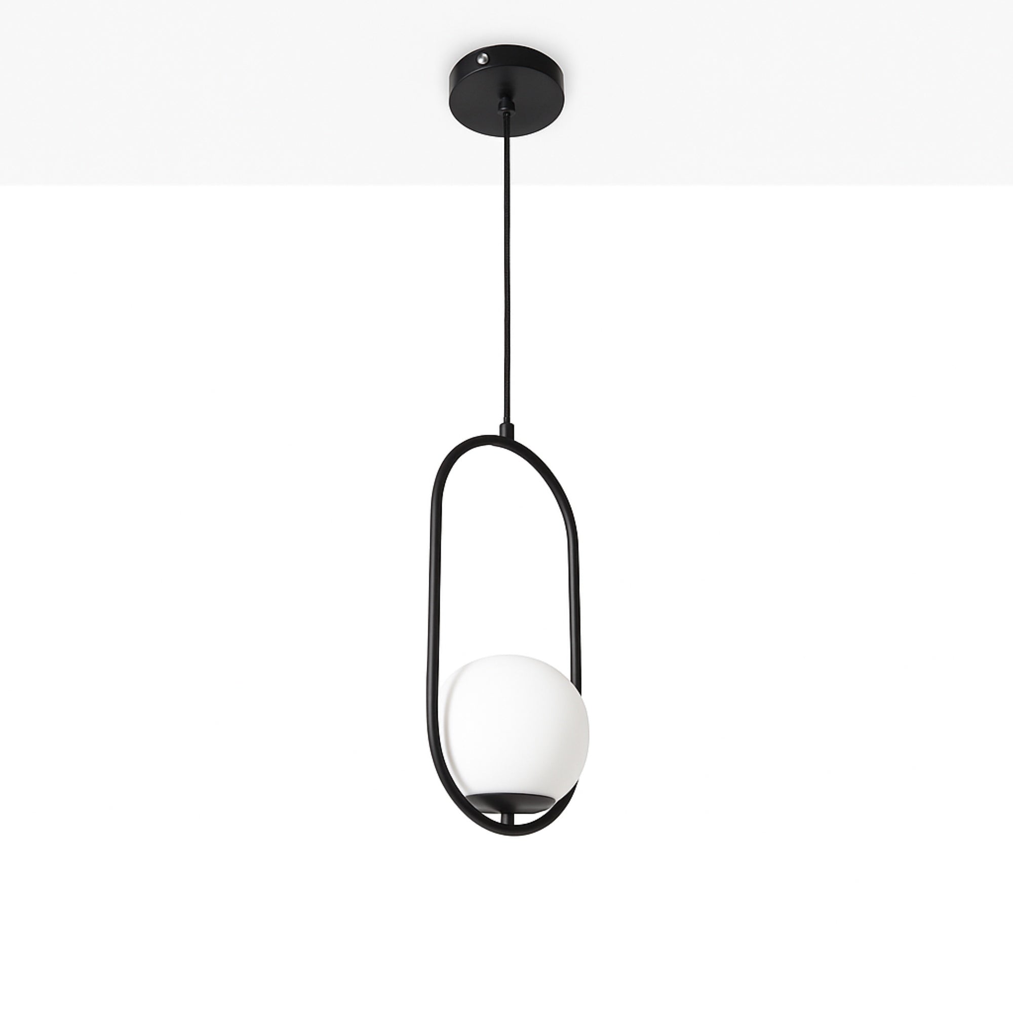 Lámpara colgante bola cristal "JOHN" - E27 - Ø 15cm
