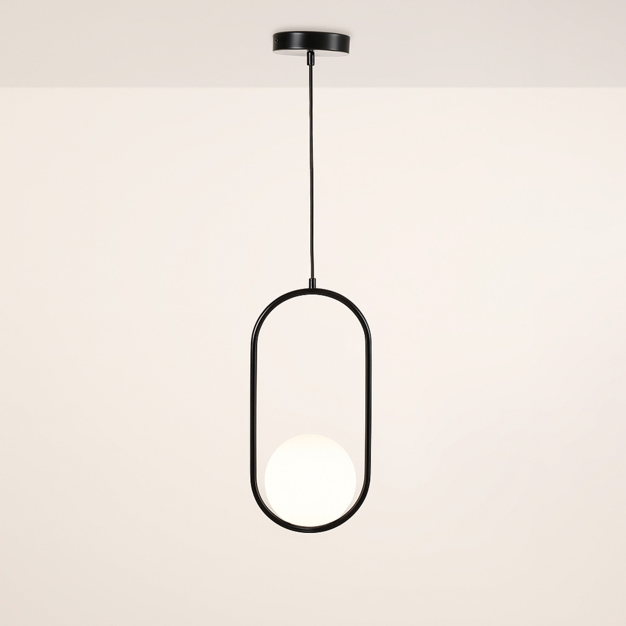 Lámpara colgante bola cristal "JOHN" - E27 - Ø 15cm